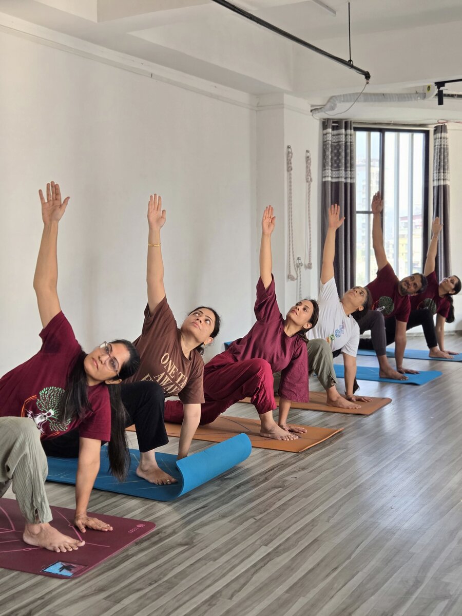 Group class at YogStudio Kharghar
