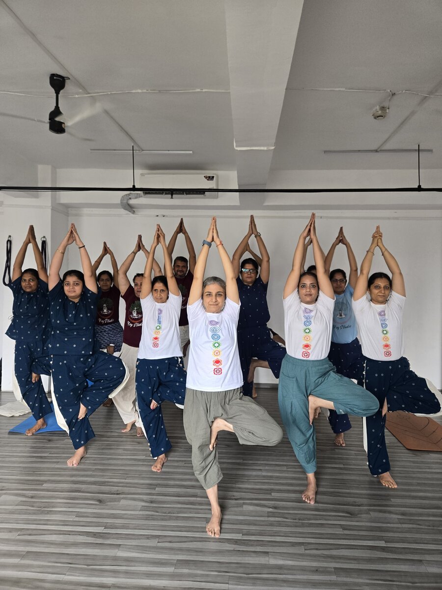 Group class at YogStudio Kharghar